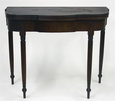 Lot 2110 - Federal Mahogany Fold-Over Card Table...