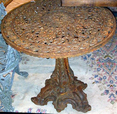 Lot 1106 - Pair of Wrought Iron Pedestal Tables Height 26...