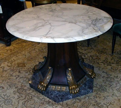 Lot 1142 - Neoclassical Style Gilt-Metal Mounted Marble...