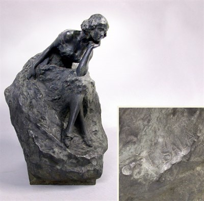 Lot 1196 - Emil Sala SEATED WOMAN Bronze