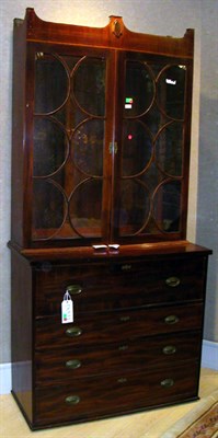 Lot 1276 - Federal Style Mahogany Secretary Bookcase...