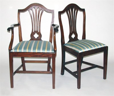 Lot 2162 - Set of Eight George III Style Mahogany Dining...