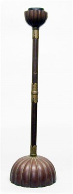 Lot 2133 - Japanese Lacquered Wood Bronze Mounted Tall...
