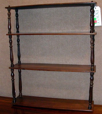 Lot 1083 - Georgian Style Mahogany Hanging Shelf Height...
