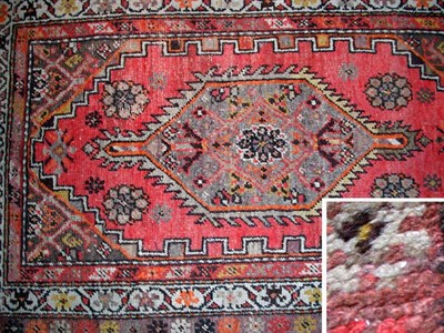 Lot 1456 - Hamadan Rug Northwest Iran, second half of the...