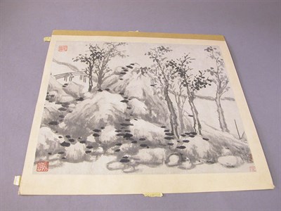 Lot 4233 - After Shen Zhou (1427-1509) Album leaf Ink on...