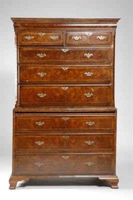 Lot 389 - George III Inlaid Mahogany and Walnut Chest on...