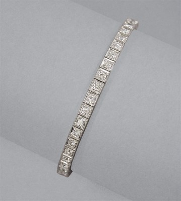 Lot 405 - Diamond Straightline Bracelet
