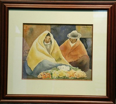 Lot 2039 - Edouard Kingman Riofrio Equadorian, 1911-1997...