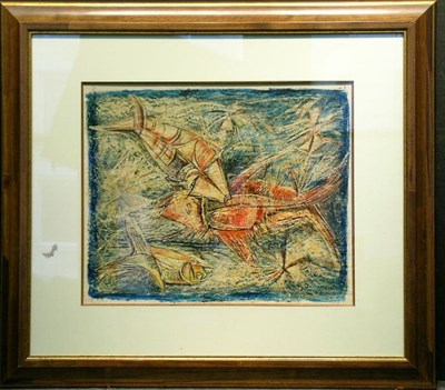 Lot 2035 - Luis Martinez Pedro Cuba, b.1910 FISH Signed...