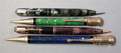 Lot 2269 - Four Assorted Parker Pencils Comprising two...