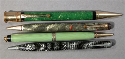 Lot 2268 - Four Assorted Parker Pencils Including one...