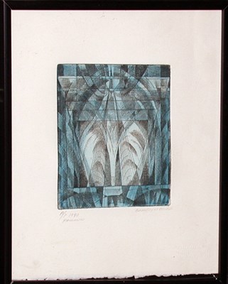 Lot 2120 - Hamman BROOKLYN BRIDGE Hand-colored etching,...