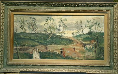 Lot 2012 - Gabriel Dauchot French, b.1927 LANDSCAPE WITH...