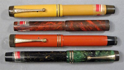 Lot 2303 - Four Assorted Parker Fountain Pens Including a...