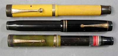 Lot 2295 - Three Assorted Parker Fountain Pens Including...