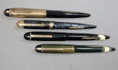 Lot 2310 - Four Assorted Eversharp Skyline Fountain Pens