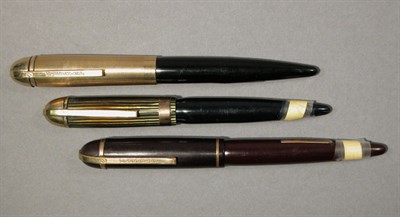 Lot 2307 - Three Assorted Eversharp Skyline Fountain Pens