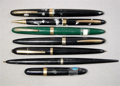 Lot 2304 - Six Eversharp Ball Point Pens; Together with...
