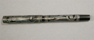 Lot 2264C - Waterman Sterling Silver Filigree Overlay...