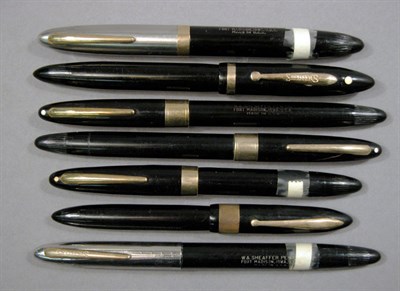 Lot 2291 - Seven Assorted Sheaffer Fountain Pens