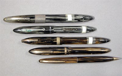 Lot 2320 - Four Assorted Sheaffer Fountain Pens; Together...