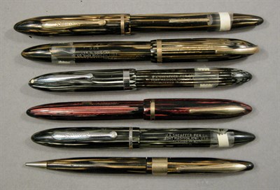 Lot 2237 - Five Assorted Sheaffer Fountain Pens; Together...