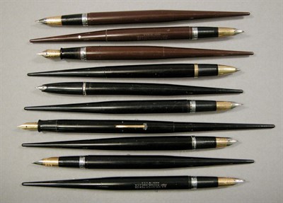 Lot 2234 - Ten Assorted Sheaffer Desk Fountain Pens