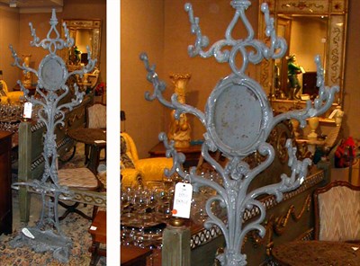 Lot 1101 - Painted Cast Iron Hall Tree