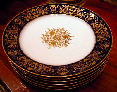 Lot 1390 - Twelve Sevres Porcelain Plates Circa 1890 Each...