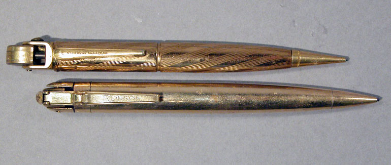 Lot 2228 - Two Gold-Filled Cigarette Lighter Pencils...