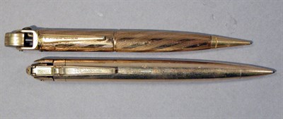 Lot 2228 - Two Gold-Filled Cigarette Lighter Pencils...