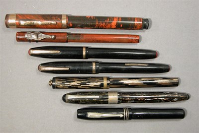 Lot 2223 - Seven Assorted Fountain Pens