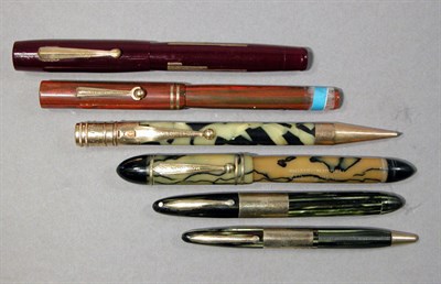 Lot 2262 - Six Writing Instruments Comprising four...