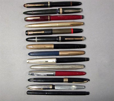 Lot 2259 - Fourteen Assorted Fountain Pens