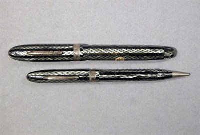 Lot 2258 - Conklin Fountain Pen and Pencil Set Faceted...