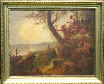Lot 2006 - American School 19th Century THE WHITE MAN...