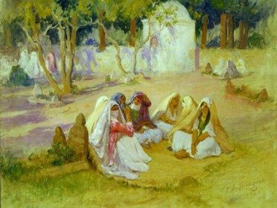 Lot 140 - Frederic Arthur Bridgman 1847-1928 WOMEN AT A...