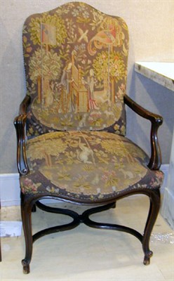 Lot 1220 - Pair of Regence Style Needlepoint Upholstered...