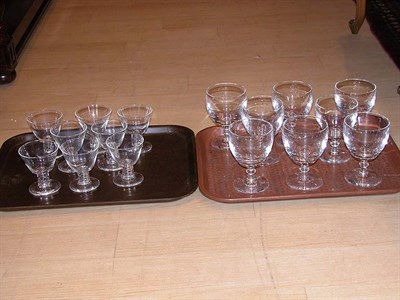 Lot 1205 - Group of Steuben Glasses In two sizes,...