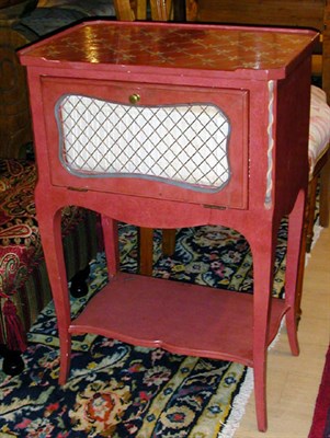 Lot 1226 - Pair of Louis XV Style Painted Bedside...