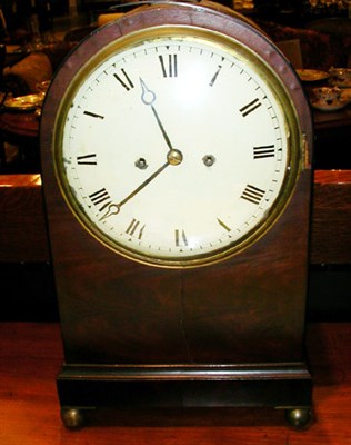 Lot 1247 - Georgian Style Mahogany Bracket Clock