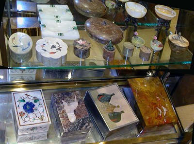 Lot 1186 - Group of Carved Hardstone Decorations...