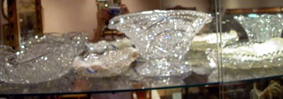 Lot 1177 - Nine American Brilliant Period Cut Glass Bowls