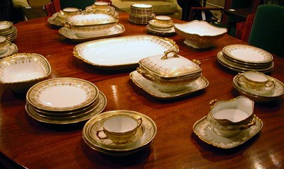 Lot 1121 - French Gilt Decorated Porcelain Dinner Service...
