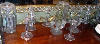 Lot 1116 - Group of Glass Decorations Including lustres...