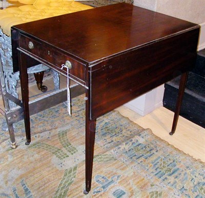Lot 1114 - Georgian Style Mahogany Pembroke Table Height...