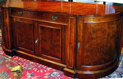 Lot 1443 - Georgian Style Burl-Walnut Sideboard