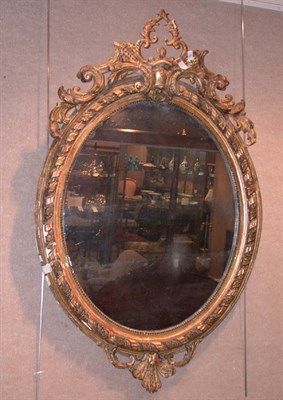 Lot 2543 - Louis XV Style Gilt-Wood Mirror Height 48...