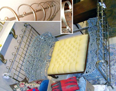 Lot 1107 - Victorian Style Brass and Iron Bedstead